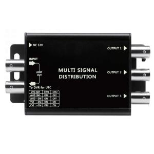 防犯カメラ映像4分配器　catFE-B023A　AHD／CVI／TVI／CVBS対応