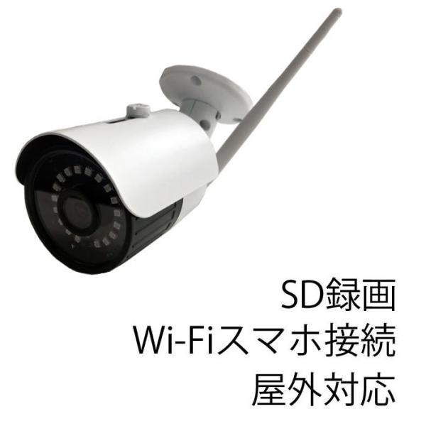 録画機能、WIFI通信機能付き　バレット型カメラ　ITS-WF1080P36TF　248万画素SON...