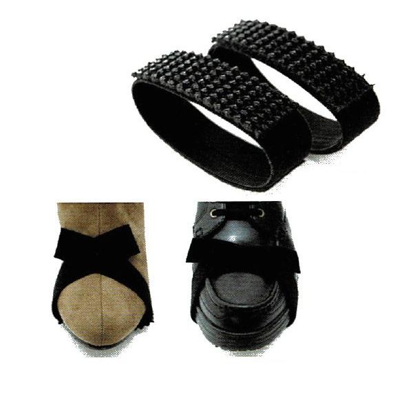 面ファスナーを止めるだけで靴の滑り止め　Nスリップストラップ　2本入り