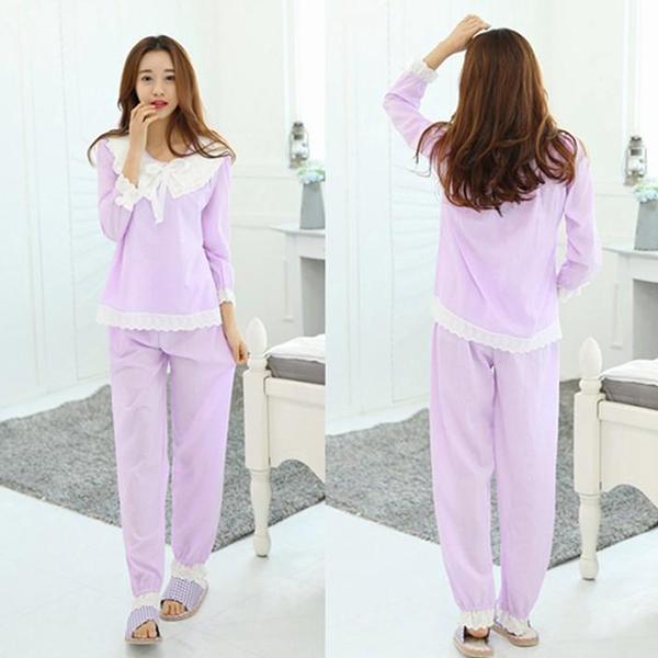 パジャマ ルームウェア レディース 長袖パジャマ 綿 ルームウエア ルームウェア 上下セット セット...