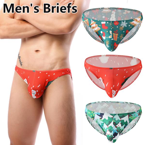 ビキニブリーフ クリスマス おもしろ パンツ クリスマスツリー 柄 下着 男性 メンズ ブリーフ フ...