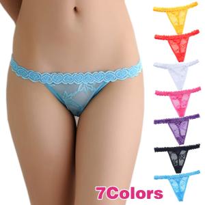 Tバック ショーツ レディース セクシー レースショーツ tバック 下着 パンツ 紐パン ひもぱん シースルー ショーツ ランジェリー 勝負下着 レース T-1349