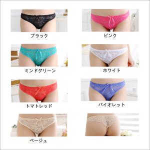 Tバック ショーツ レディース セクシー レー...の詳細画像1