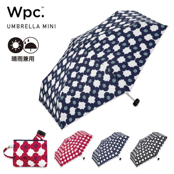傘 折りたたみ 折りたたみ傘 雨傘 Wpc.公式 カメリア ミニ レディース 晴雨兼用 UVカット ...