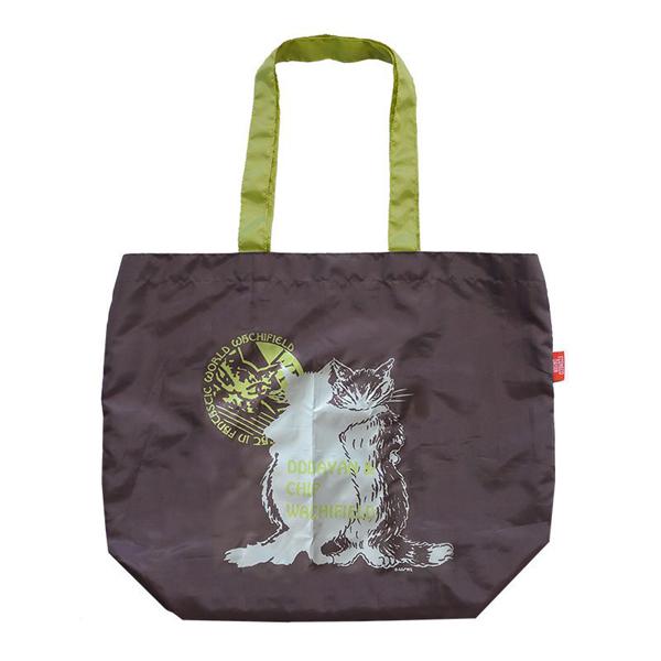 エコネコしっぽトート　Ｄ＆Ｃ・茶　 わちふぃーるどダヤン ネコグッズ