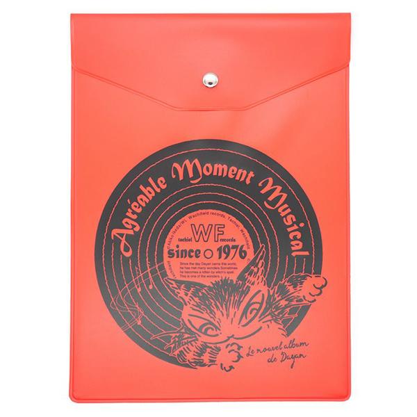 Ａ5フラットケース　レコード・赤　 わちふぃーるどダヤン