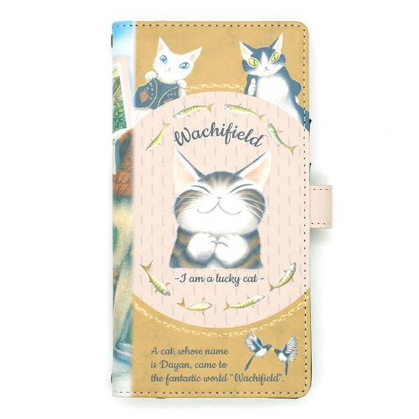 手帳型スマホケース　うんのいいねこ　　  わちふぃーど ダヤン ネコグッズ