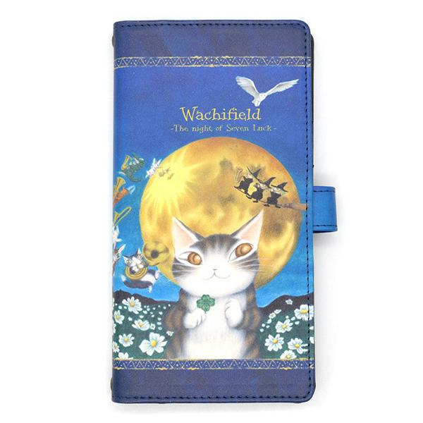 手帳型スマホケース　7つのつきの夜　　  わちふぃーど ダヤン ネコグッズ