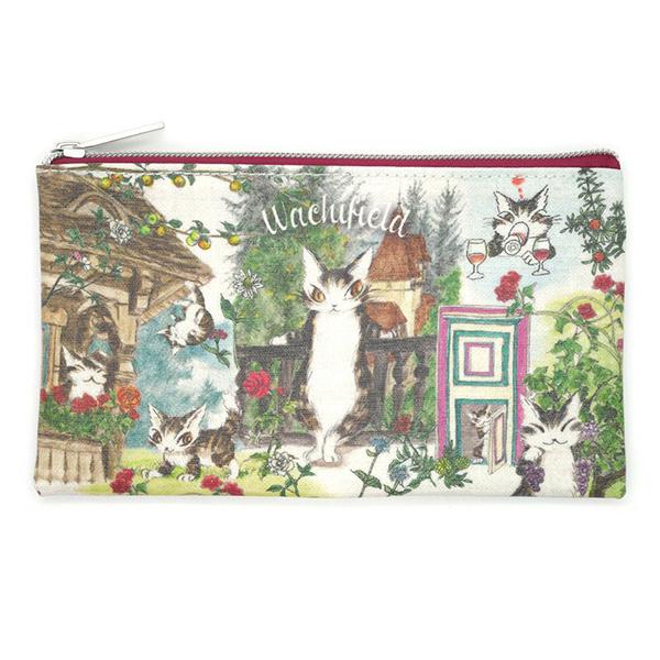 ペンポーチ　東欧コラージュ  わちふぃーるど ダヤン ネコグッズ　
