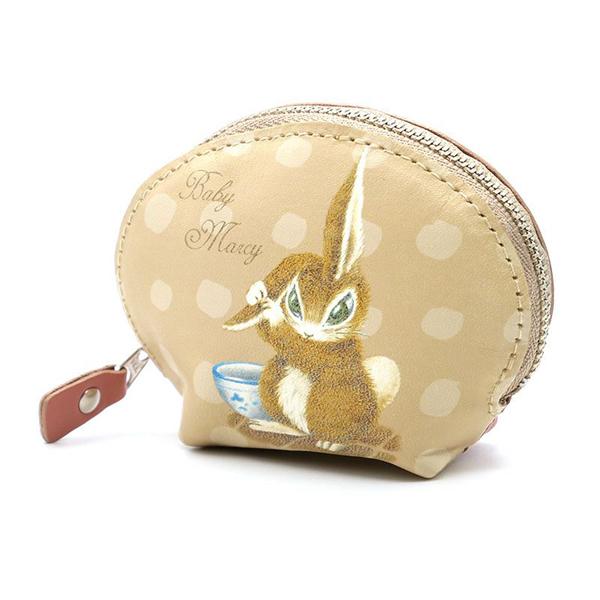 マーシィシェル型小銭入れ　耳洗い　 わちふぃーるど ダヤン ネコ