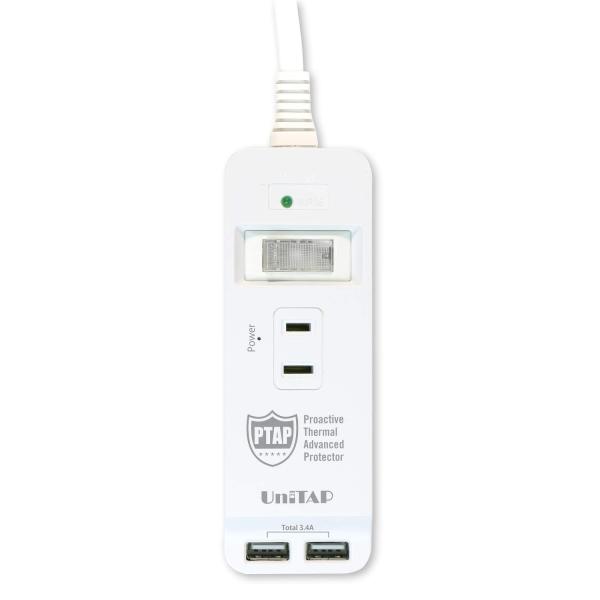 プリンストン UniTAP 火災防止+USB給電機能付マルチタップ AC×3/USB×2 PPS-U...