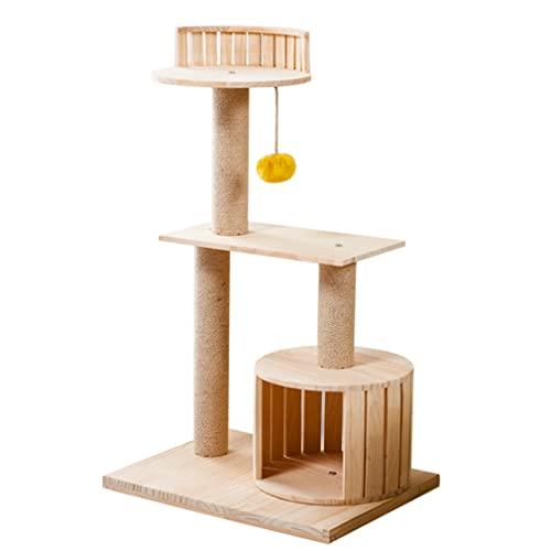 キャットツリー コンド ハウス家具 3段キャットタワー 室内猫用 多段キャットツリー スクラッチ サ...