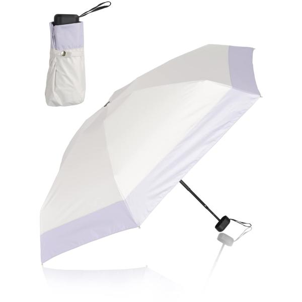 KIZAWA 日傘 uvカット 100 遮光 折り畳み 軽量 ミニ傘 完全遮光 折りたたみ日傘 5級...