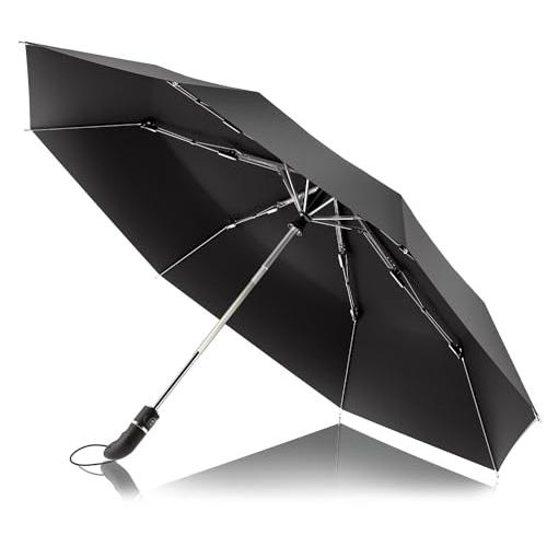 Ｒａｐｌｕ がっつり雨の日でも風に負けない 大きい 丈夫 軽量 折りたたみ傘 日傘 ワンタッチ 遮光...