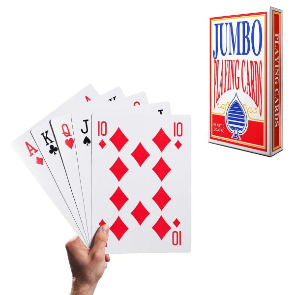 トランプ 特大 カードゲーム ブリッジサイズ ジョーク グッズ マジック トランプタワー 巨大 ポー...