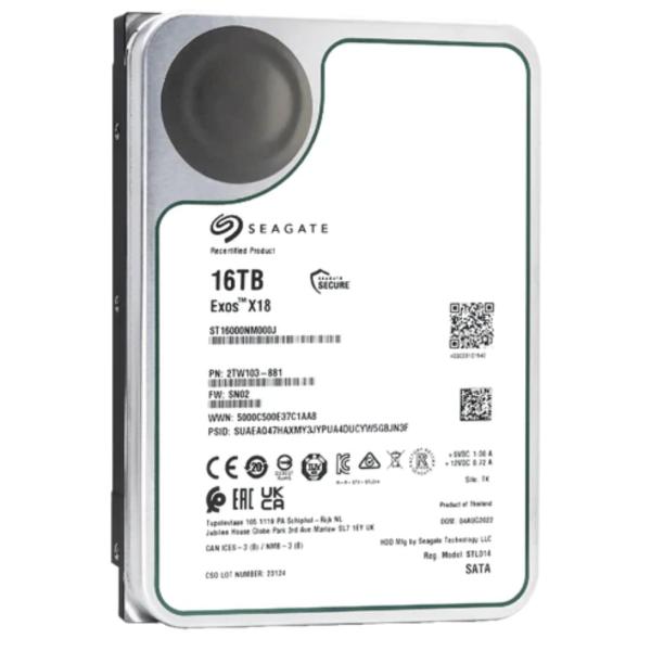 【整備済み品】Seagate Exos X18 SATA 512E CMR 内蔵ハードディスク 3....