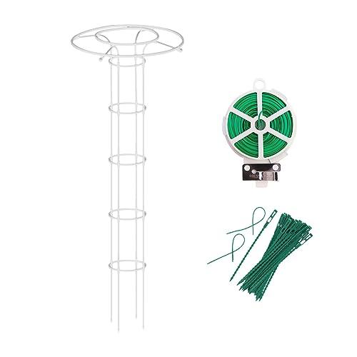 プラントサポート トレリス 園芸 タワーオベリスク,白,2 サイズ, 高さ180cm210cm,プラ...