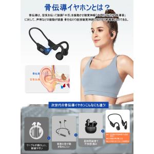 LED骨伝導イヤホン bluetooth こつ...の詳細画像1