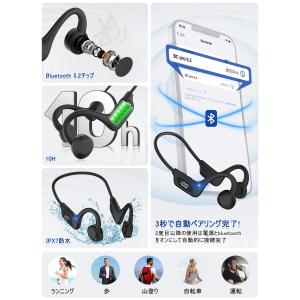 LED骨伝導イヤホン bluetooth こつ...の詳細画像2