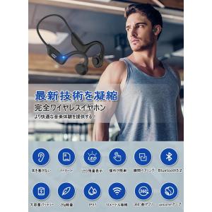 LED骨伝導イヤホン bluetooth こつ...の詳細画像4