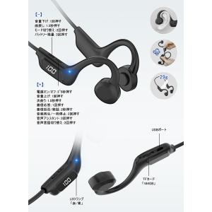 LED骨伝導イヤホン bluetooth こつ...の詳細画像5