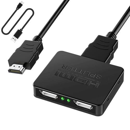 yangoo HDMI 分配器 1入力 2出力 同時出力 HDMI スプリッター ハブ 2画面 hd...