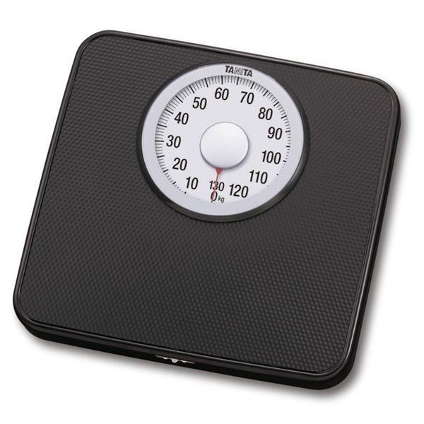 TANITA タニタ シンプル体重計/ヘルスメーター 〔アナログ〕 ブラック(黒) 最小表示：1kg