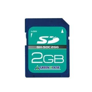 グリーンハウス SDメモリーカード 2GB 3年保証 GH-SDC2GG｜wpm