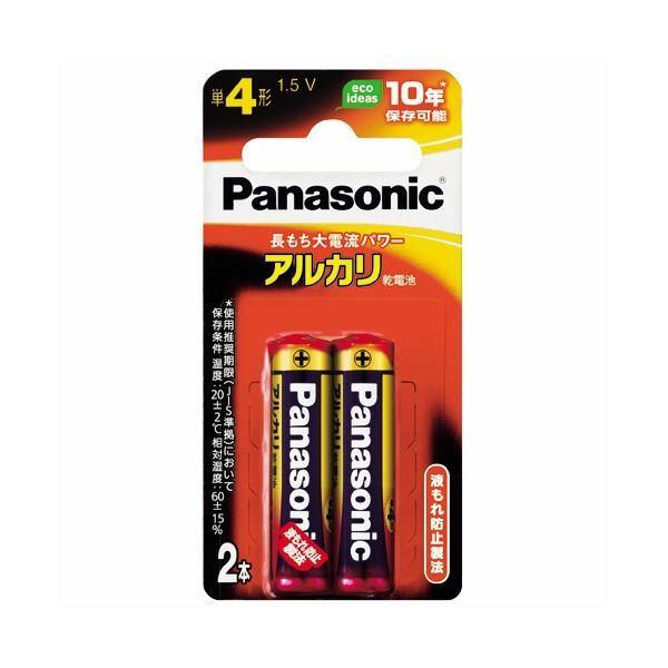 (まとめ) パナソニック アルカリ乾電池 単4形 LR03XJ/2B 1パック(2本) 〔×30セッ...
