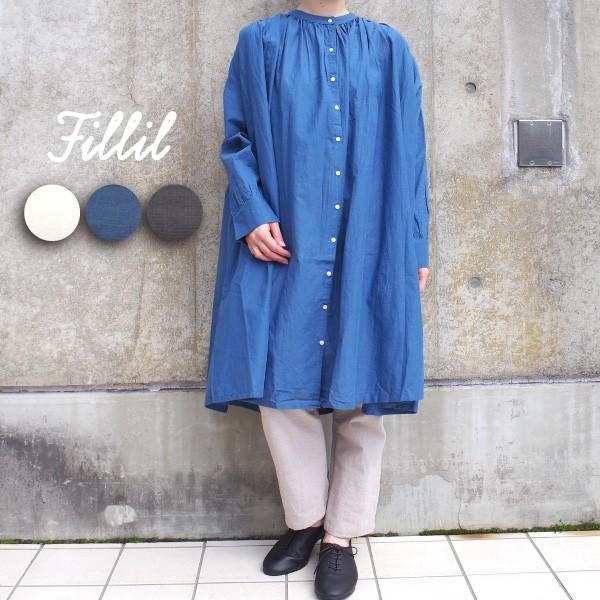fillil　コットンギャザーシャツチュニック イチオク