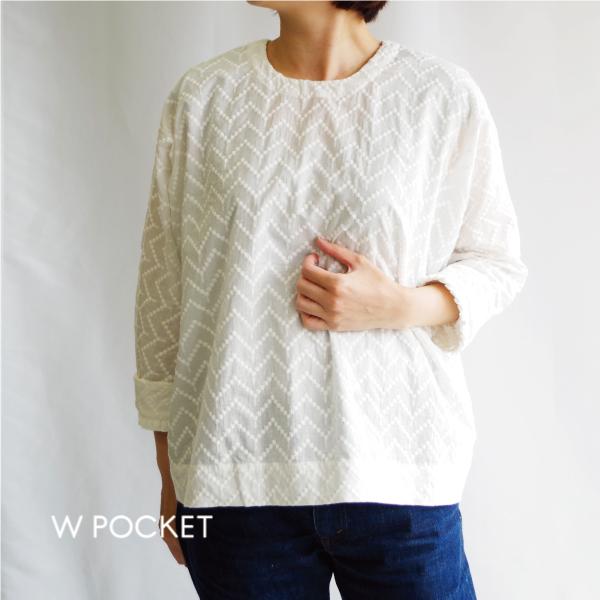 波レースドルマンブラウス　s.t.closet frabjous　【送料無料】