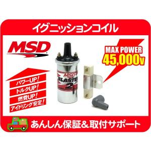 MSD イグニッションコイル ブラスター2 メッキ レジスター付・汎用 IG 点火 スパーク プラグ★AQO