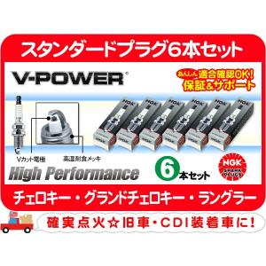 NGK スタンダードプラグ6本セット ZFR5N・グランドチェロキー 