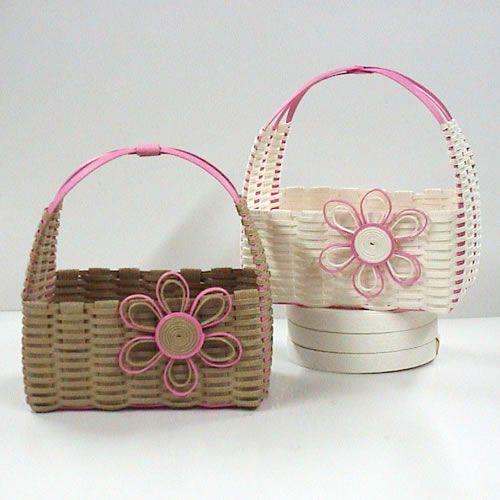 紙バンド手芸トライアルキット フラワーバスケットキット