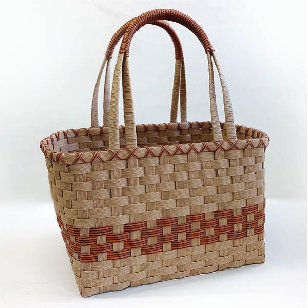 紙バンド手芸トライアルキット レジかごサイズでたっぷり入る多目的万能バッグキット