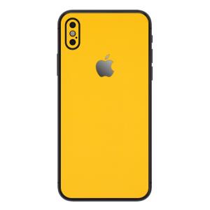 iPhoneX / XS / XS Max / XR スキンシール 背面 シール ケース 保護 フィルム wraplus イエロー 黄色｜wraplus