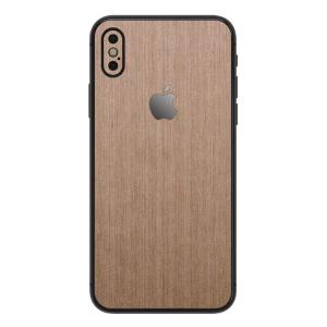 iPhoneX / XS / XS Max / XR スキンシール 背面 シール ケース 保護 フィルム wraplus ブロンズブラッシュメタル｜wraplus