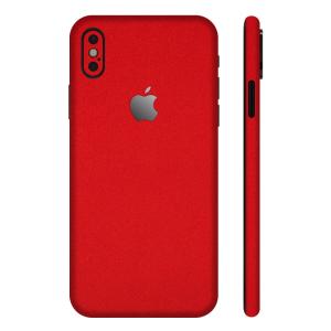 iPhoneX / XS / XS Max / XR スキンシール 全面 背面 側面 シール ケース 薄い wraplus レッド 赤｜wraplus