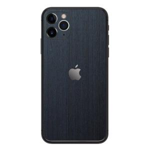 iPhone11 / 11 Pro / 11 Pro Max スキンシール 背面 シール ケース 保護 フィルム wraplus ネイビーブラッシュメタル｜wraplus