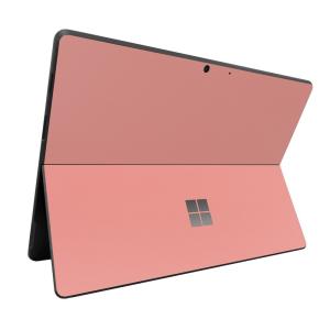 Surface Pro9 Pro8 ProX スキンシール ケース カバー 保護 フィルム 背面 wraplus 選べる34色 サーモンピンク