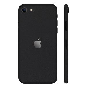 iPhoneSE 第2世代 第3世代 スキンシール 全面 背面 側面 シール ケース 薄い wraplus ブラック 黒｜wraplus