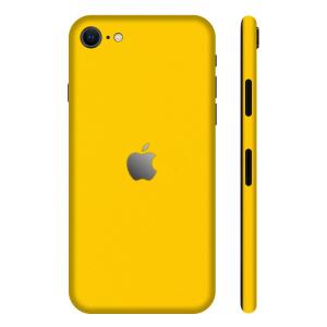iPhoneSE 第2世代 第3世代 スキンシール 全面 背面 側面 シール ケース 薄い wraplus イエロー 黄色｜wraplus