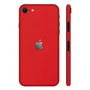 iPhoneSE 第2世代 第3世代 スキンシール 全面 背面 側面 シール ケース 薄い wraplus レッド 赤｜wraplus