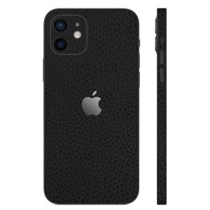 iPhone12 / 12 Pro / 12 mini / 12 Pro Max スキンシール 背面 側面 カバー ケース wraplus ブラックレザー｜wraplus