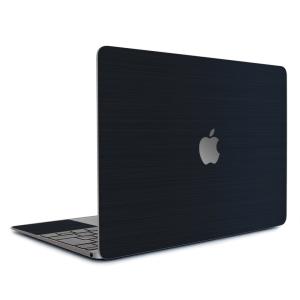 MacBook Pro 14インチ スキンシール ケース カバー フィルム M3 M2 M1 2023 2021 対応 wraplus ネイビーブラッシュメタル