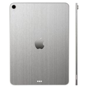 iPad 第10世代 10.9インチ 2022 スキンシール ケース カバー フィルム 背面 wraplus シルバーブラッシュメタル｜wraplus