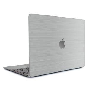 MacBook Air 15インチ スキンシール ケース カバー フィルム 新型 2024 2023 対応 wraplus シルバーブラッシュメタル｜wraplus