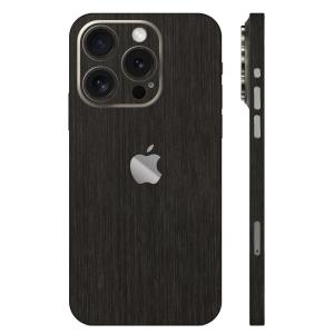 iPhone15 / 15 Pro / 15 Plus / 15 Pro Max スキンシール 背面 側面 カバー ケース wraplus ブラックブラッシュメタル｜wraplus