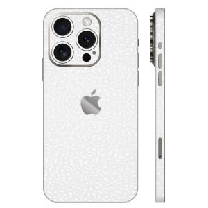 iPhone15 / 15 Pro / 15 Plus / 15 Pro Max スキンシール 背面 側面 カバー ケース wraplus ホワイトレザー｜wraplus