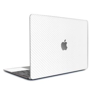 MacBook Air 13インチ スキンシール ケース 新型 M3 M2 M1 2024 2022 2021 フィルム wraplus ホワイトカーボンの商品画像